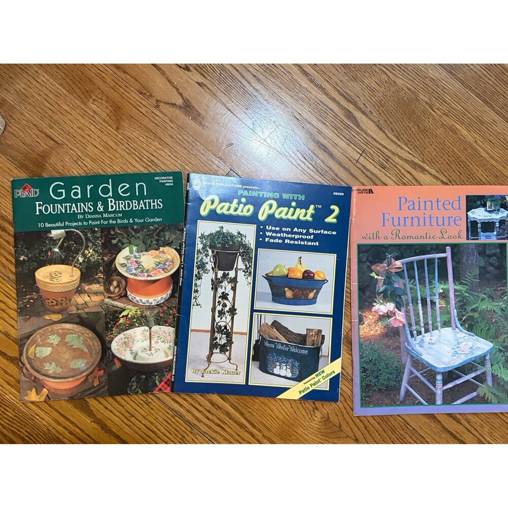 (3) Garden Painting Craft Books